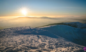 Diablak – Babia Góra zimą z przełęczy Krowiarki – galeria
