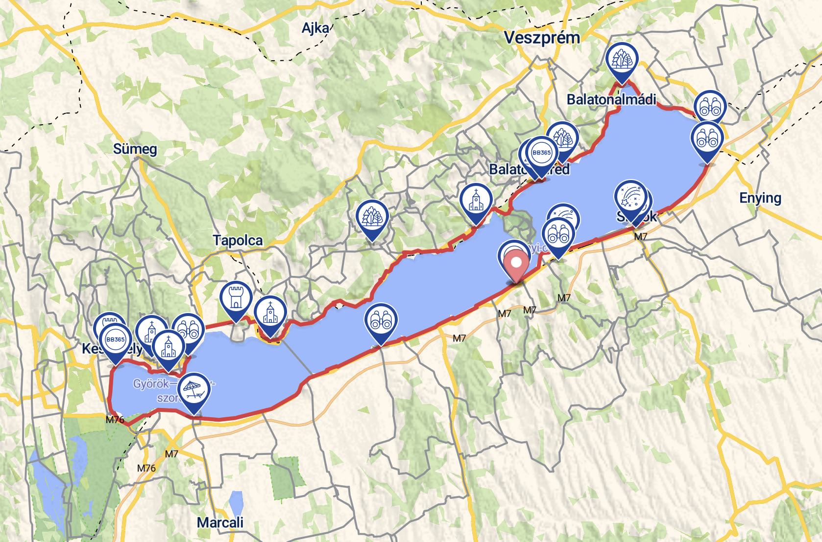 wokół balatonu na rowerze
